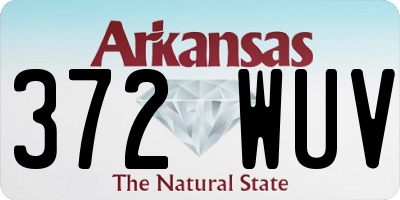 AR license plate 372WUV