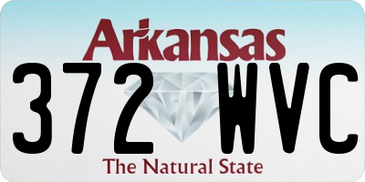 AR license plate 372WVC