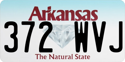 AR license plate 372WVJ