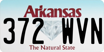 AR license plate 372WVN