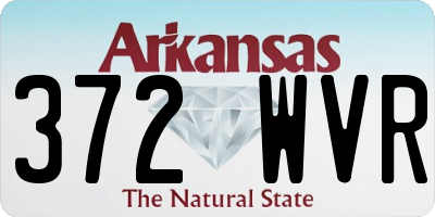 AR license plate 372WVR