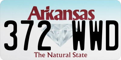 AR license plate 372WWD