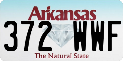 AR license plate 372WWF