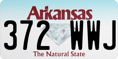 AR license plate 372WWJ