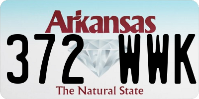 AR license plate 372WWK