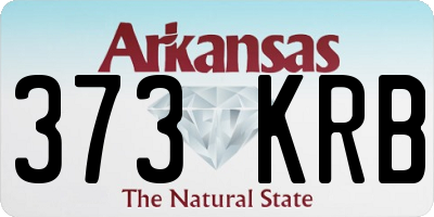 AR license plate 373KRB