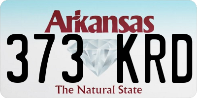 AR license plate 373KRD