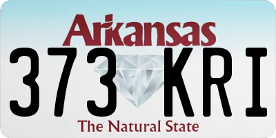 AR license plate 373KRI