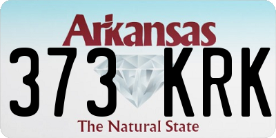 AR license plate 373KRK