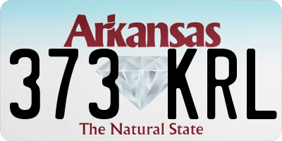AR license plate 373KRL