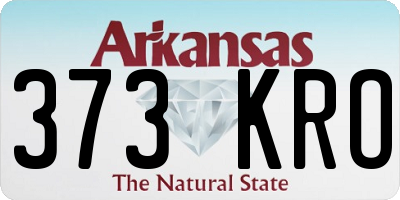 AR license plate 373KRO