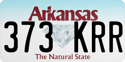AR license plate 373KRR