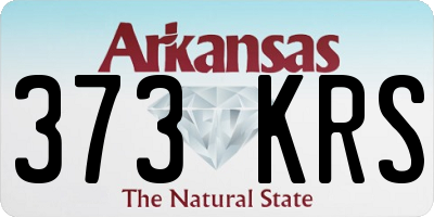 AR license plate 373KRS