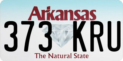 AR license plate 373KRU