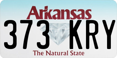 AR license plate 373KRY