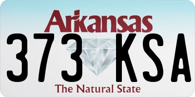 AR license plate 373KSA