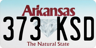 AR license plate 373KSD