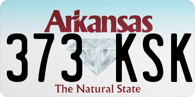 AR license plate 373KSK