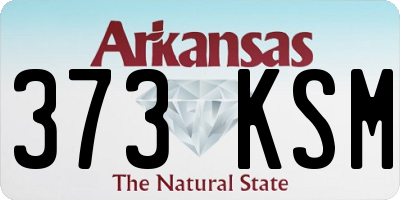 AR license plate 373KSM