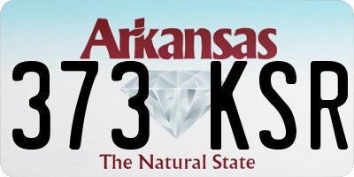 AR license plate 373KSR