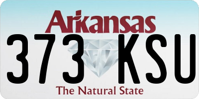 AR license plate 373KSU