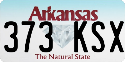 AR license plate 373KSX