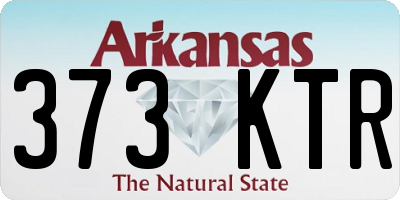 AR license plate 373KTR