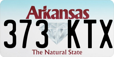 AR license plate 373KTX