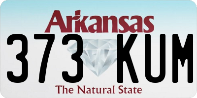 AR license plate 373KUM