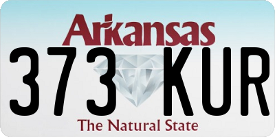 AR license plate 373KUR