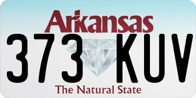 AR license plate 373KUV
