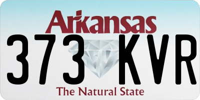 AR license plate 373KVR
