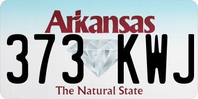 AR license plate 373KWJ