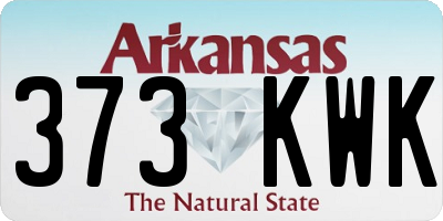 AR license plate 373KWK