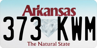AR license plate 373KWM
