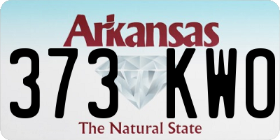AR license plate 373KWO
