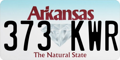 AR license plate 373KWR