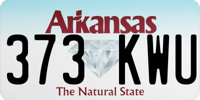 AR license plate 373KWU