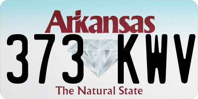 AR license plate 373KWV