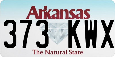 AR license plate 373KWX