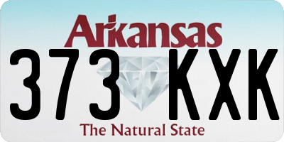 AR license plate 373KXK