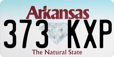 AR license plate 373KXP