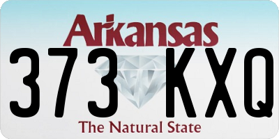 AR license plate 373KXQ