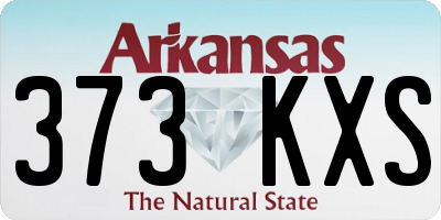 AR license plate 373KXS