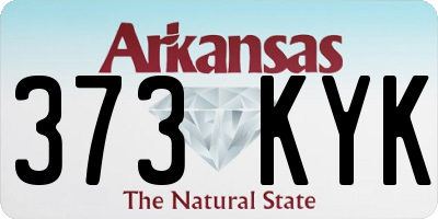 AR license plate 373KYK