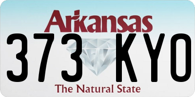 AR license plate 373KYO