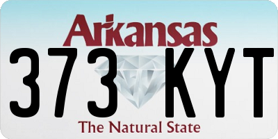 AR license plate 373KYT