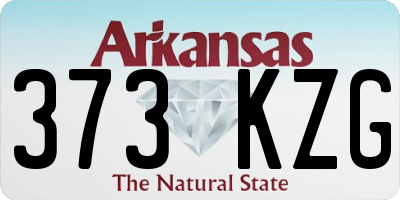AR license plate 373KZG