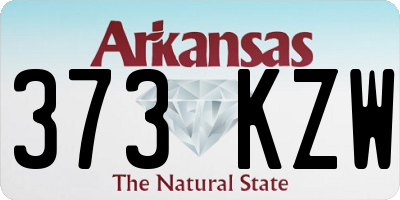 AR license plate 373KZW