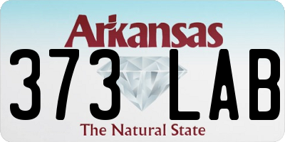 AR license plate 373LAB